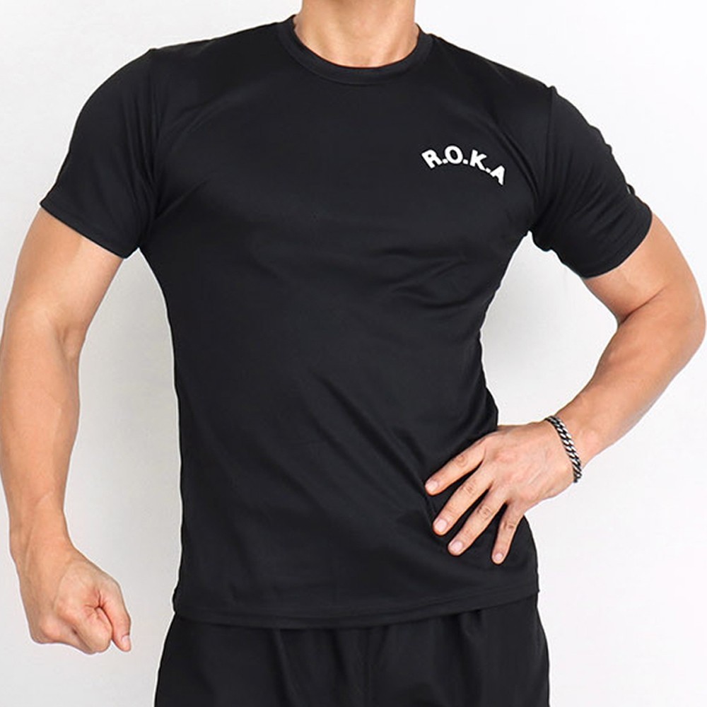 KOREA Army T-Shirt (R.O.K.A) | ROCATI Cool Dry Black Tee | S–4XL | 7 Colors