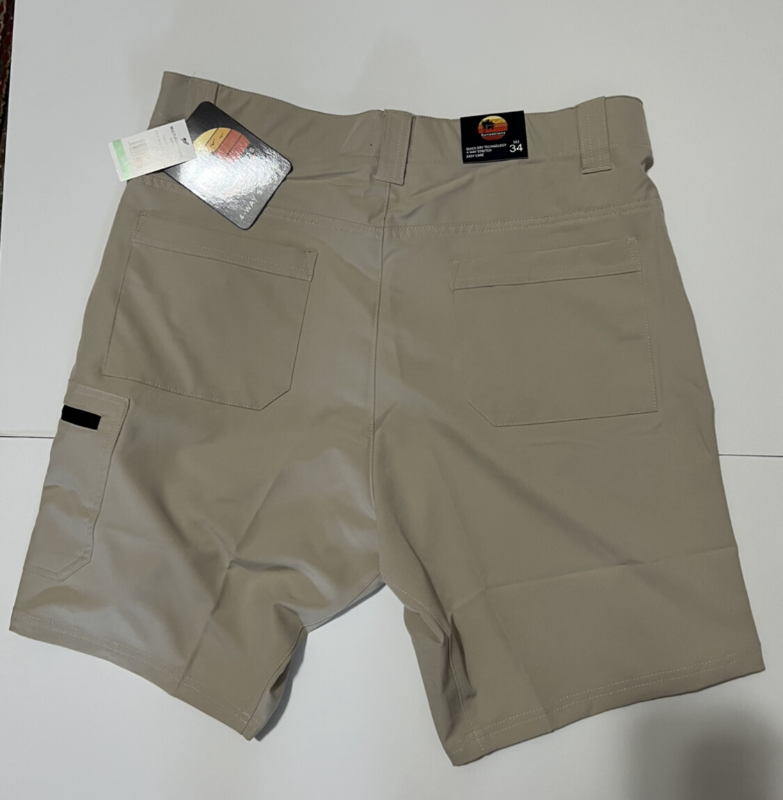 Trunks Multi Functional Cargo Short Quick Dry Technology Easy Care Size 34