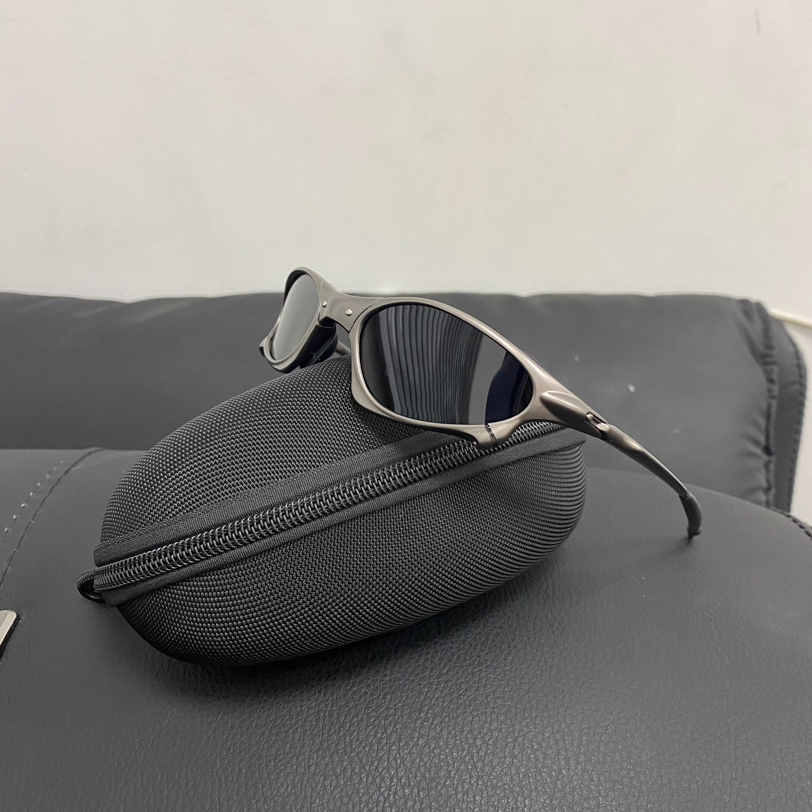 Oakley Penny X-Mental Sunglasses Black Lenses Gray Frame Y2K Vintage