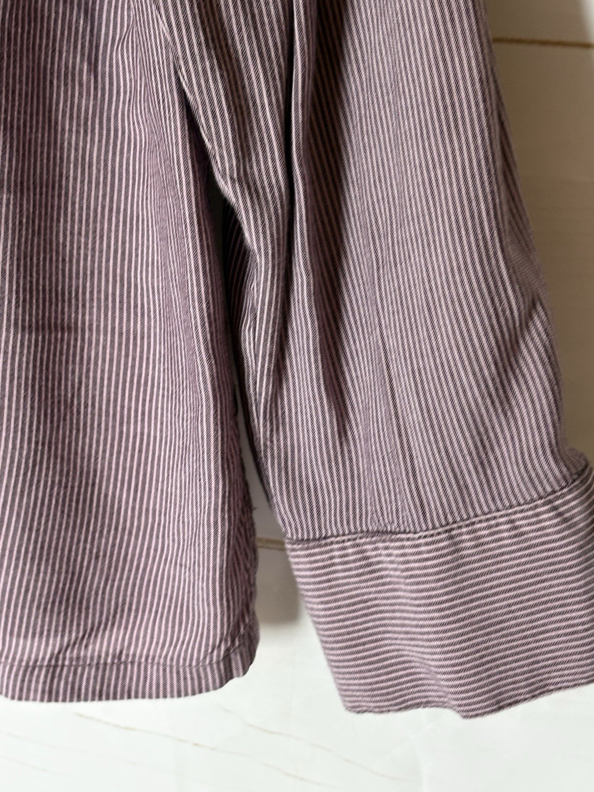 Bandolino Trinity Roll Tab Long Sleeve Top Cabernet Fig Women’s Sz XL