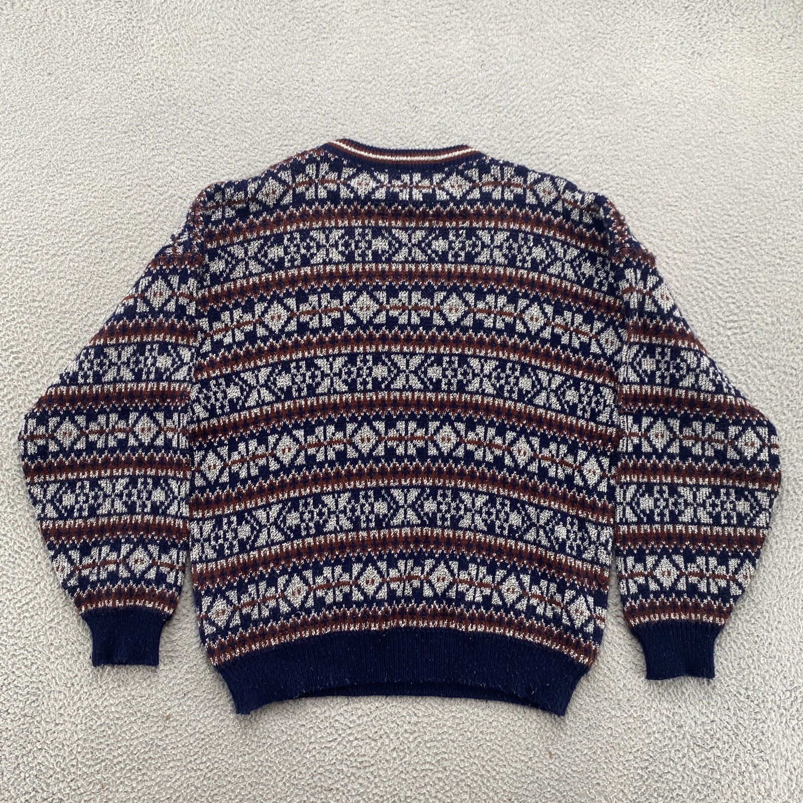 Vintage Robert Bruce Men’s Nordic Acrylic Blend Pullover Sweater in Size XL