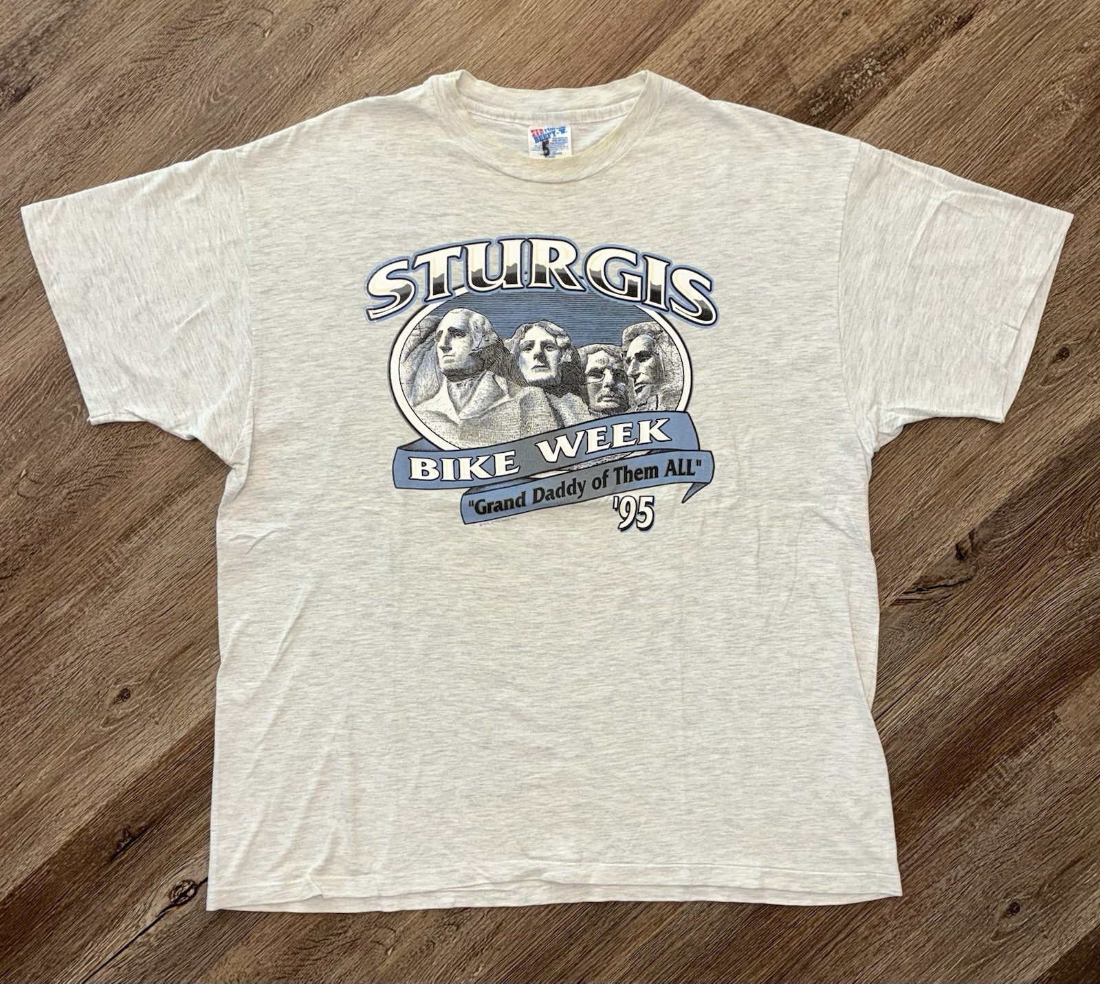 Vtg 1995 Sturgis Bike Week Shirt Mens XL Hanes Beefy-T USA Biker Rally Tee 90s