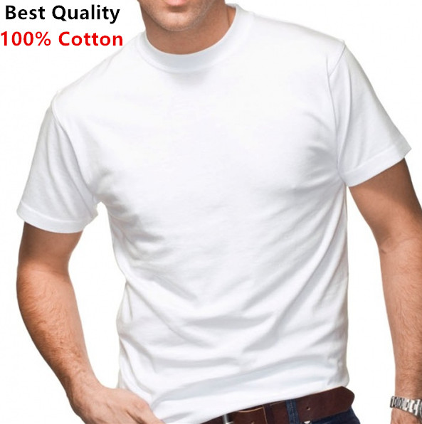 6-Pack Crew-Neck For Men’s 100% Cotton Tagless T-Shirt Undershirt Tee White