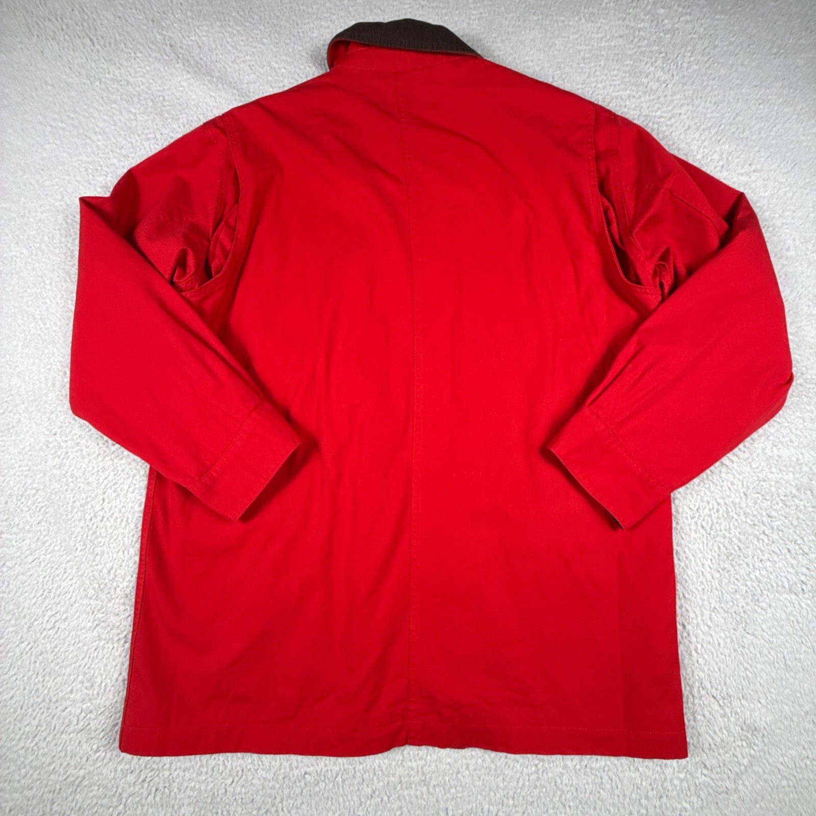 Orives Jacket Mens Large Field Work Chore Utility Flannel Lined Corduroy Collar