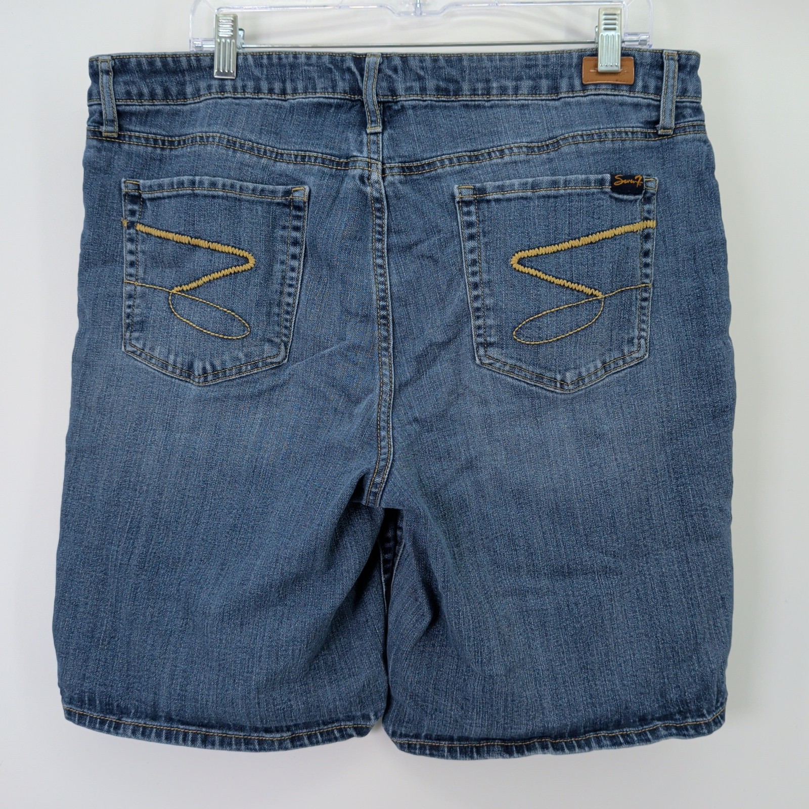 Lot of 3 Seven7 Women’s Sz 16 High Rise Relaxed Fit 5 Pocket Denim Weekend Short