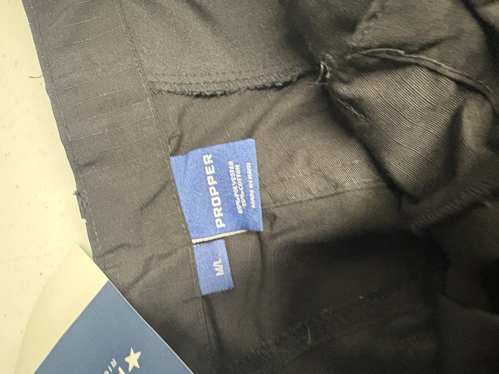 NWT Propper BDU Trouser Pants Mens M/L Black Ripstop Tactical Cargo 32-34