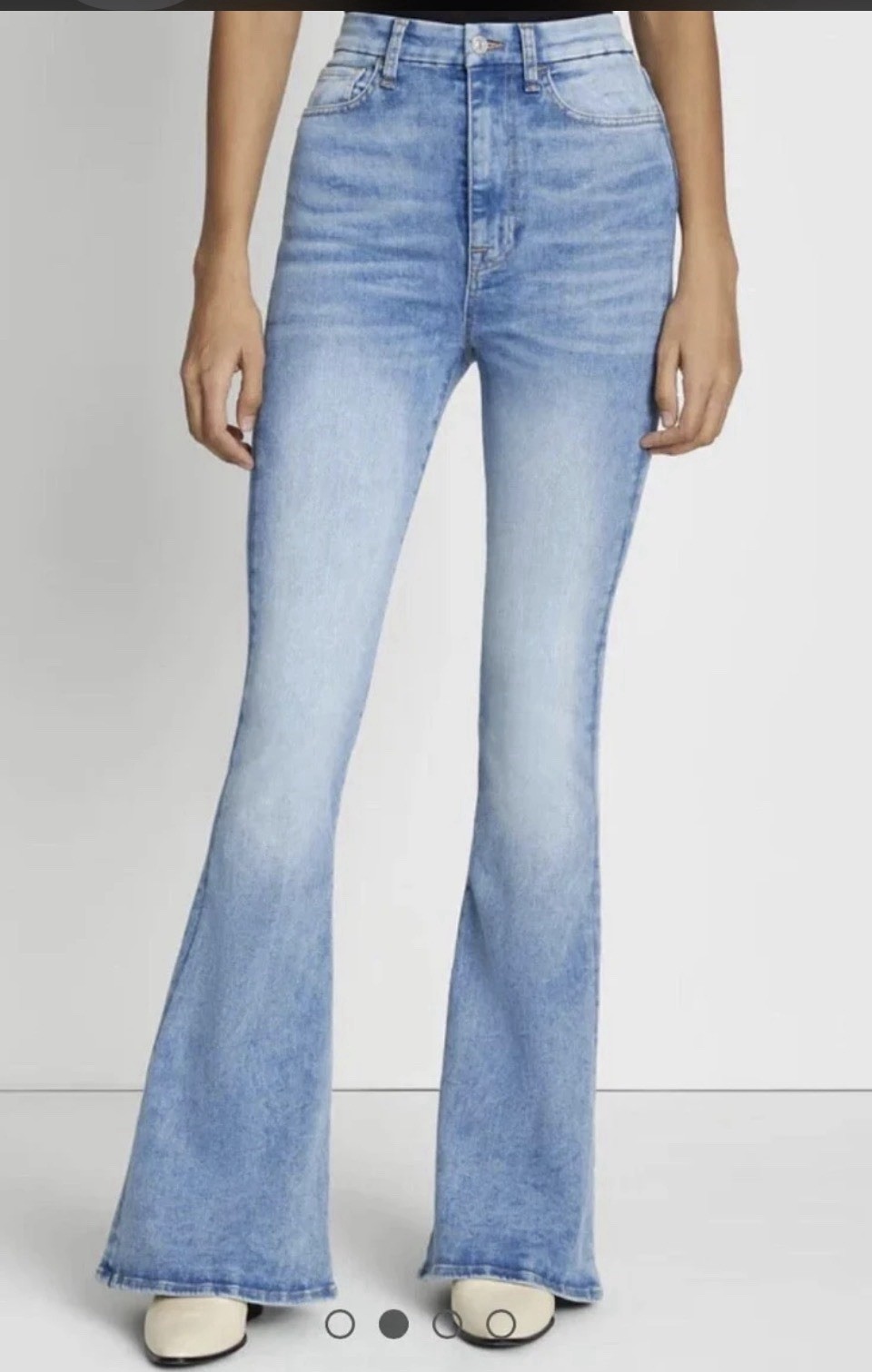 7 For All Mankind Women’s Ultra High Rise Skinny Flare No Filter Denim, Size 30