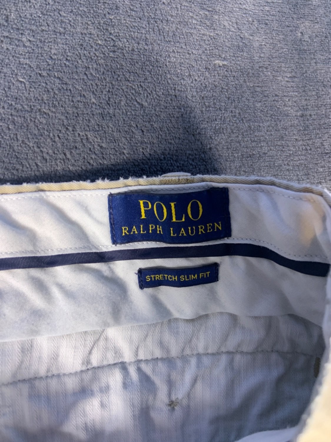 Polo Ralph Lauren Stretch Slim Fit, 36/32, Made IN Sri Lanka, 97% Cotton 3%