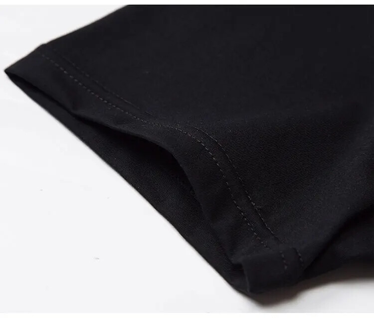 Fashion Trend Character Rhinestone Long Sleeve Luxury Men V-Neck T-Shirt