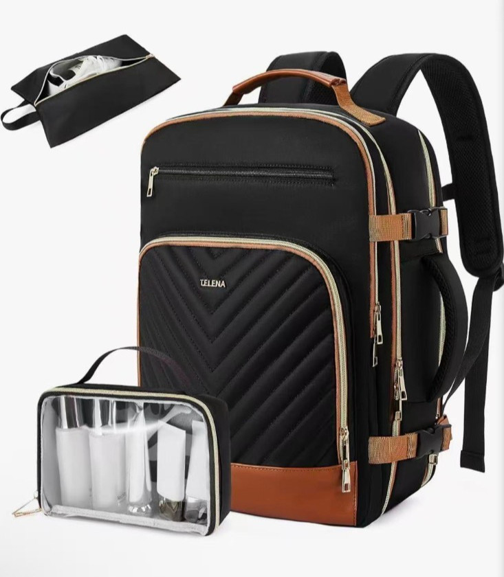 Telena Travel Backpack for Women, 15.6 inch Laptop Backpack TSA Carry on Backpac