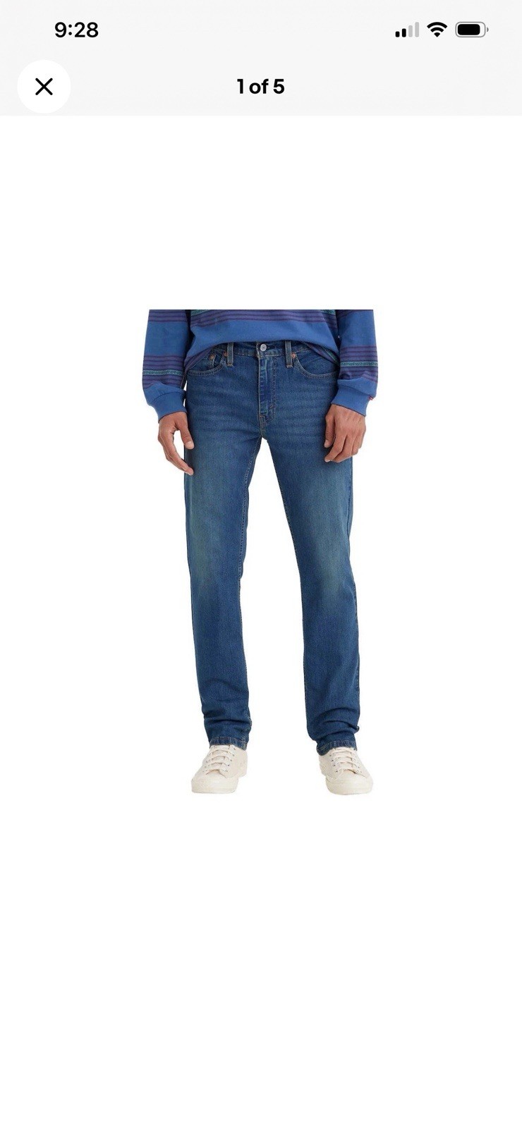 Levi’s Men’s 511 Slim Fit Jeans 30W X 29L Sits Below Waist Slim Throughout