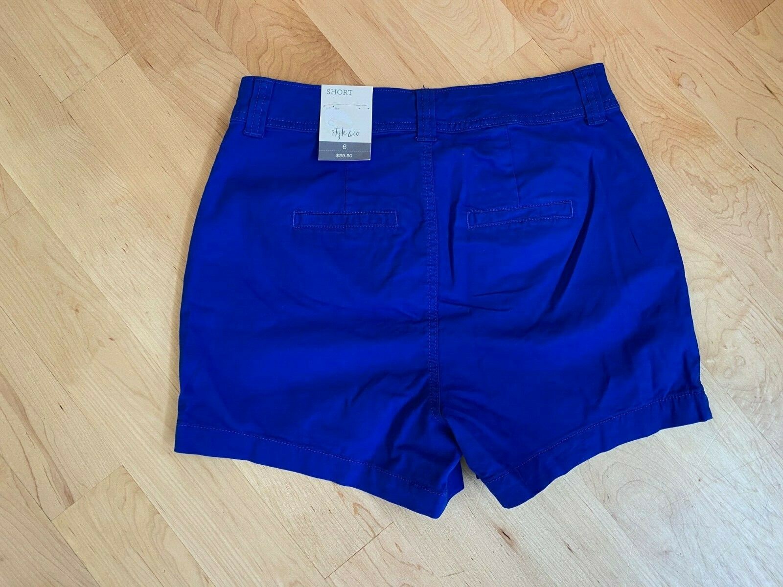 Style & Co Women’s Mid Rise Short Core Shorts 4,6,8,10,12,18 in White, Red, Blue