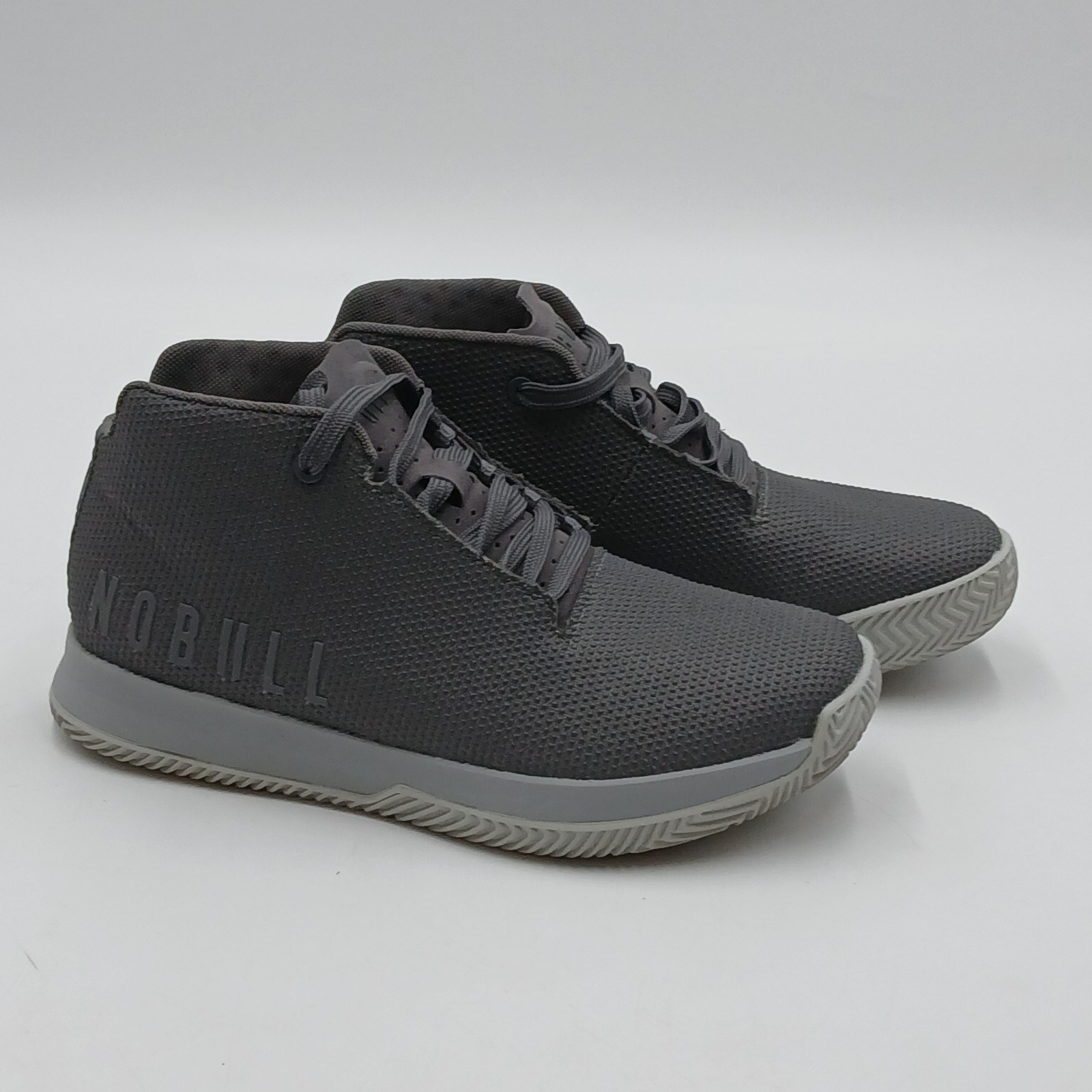 Nobull SF Trainer High Crossfit Shoe Dark Grey Super Fabric Size 6 M 7.5 W Crew