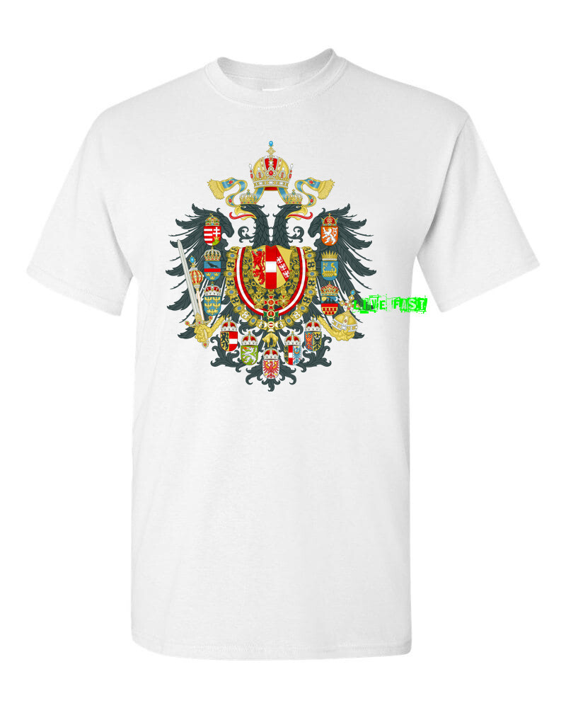 IMPERIAL COAT OF ARMS AUSTRIA HUNGARY EMPIRE 1867 1918 T SHIRT ww1 Austro Hungar