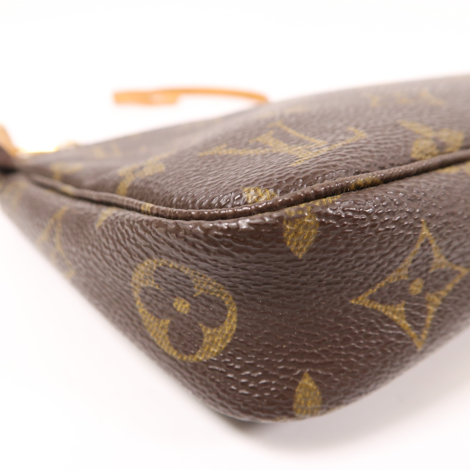 LOUIS VUITTON LV GHW Pochette Accessoires Pouch Handbag Monogram Brown