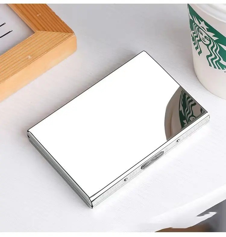 RFID Blocking Credit Card Holder Slim Aluminum Metal Wallet Case