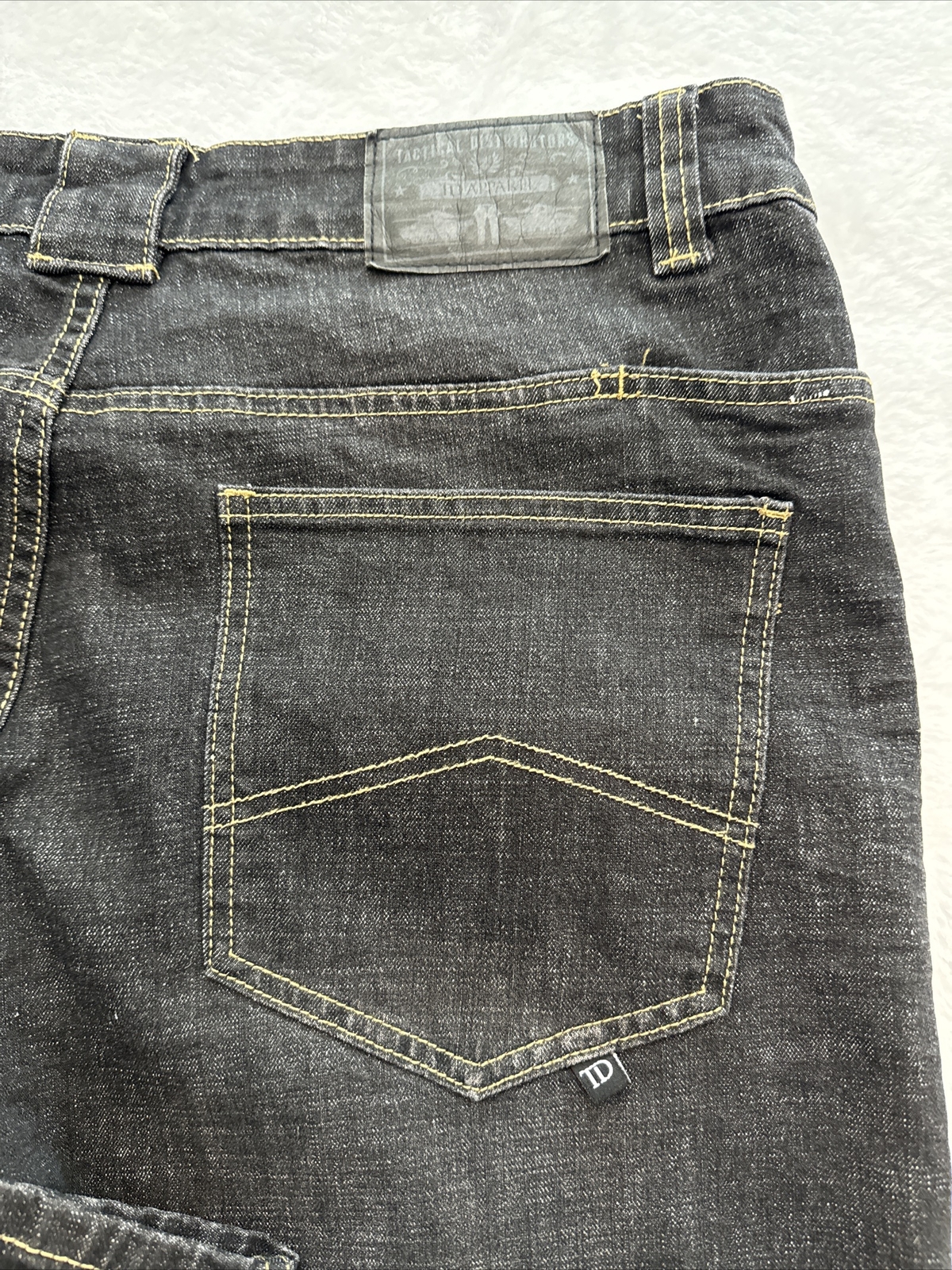 TD Tactical Distributors 38×34 Jeans BLACK “Legend” Men Straight Denim EXCELLENT