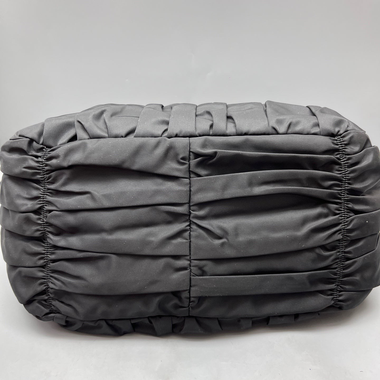 Prada Gaufre Medium Gaufre Buckle Satchel Black Tessuto Nylon (ws051326c5r)