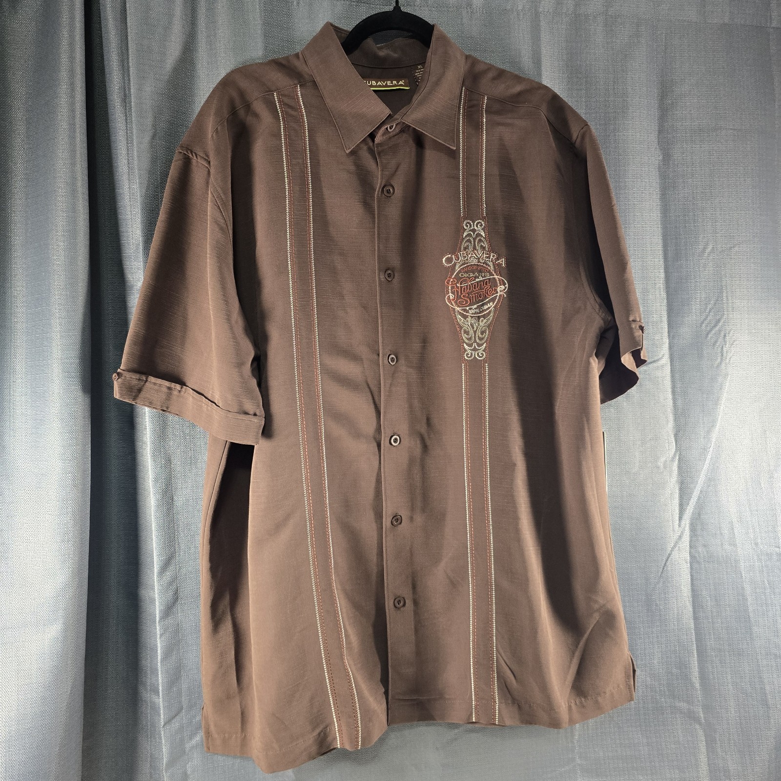 Cubavera men shirt brown