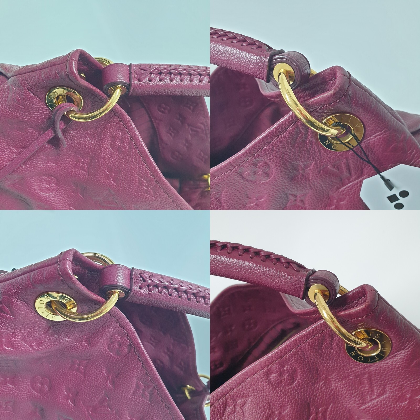 Authentic Louis Vuitton Artsy MM Empreinte M94047 Guaranteed With Dust Bag LF060