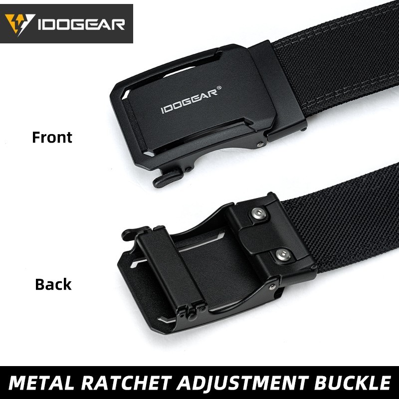 DOGEAR Tactical Ratchet Belt 1.75 Heavy Duty 1000D Nylon Metal Buckle EDC CCW