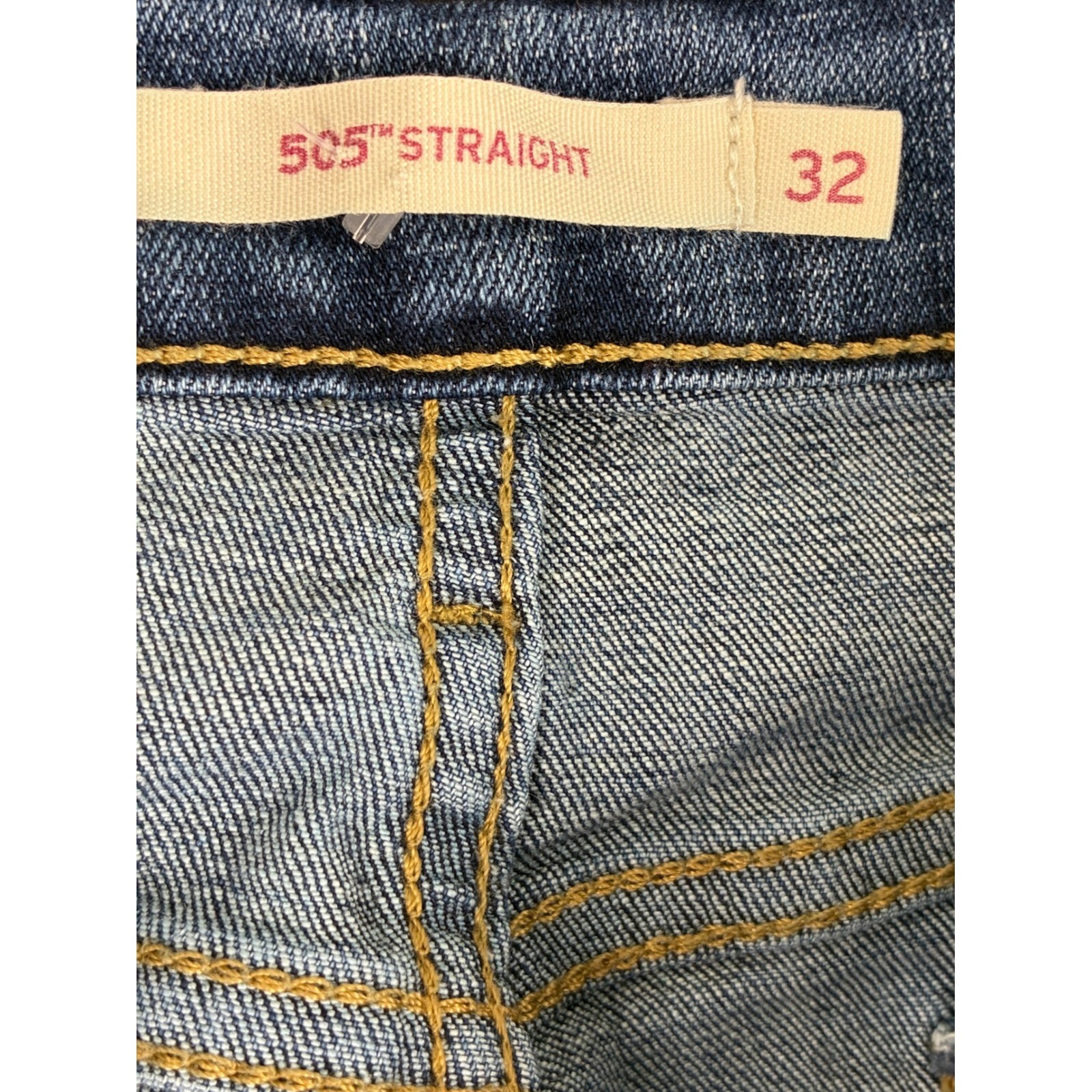 Levi’s 505 Straight Jeans Men’s 32×34 Medium Wash Denim Classic Fit