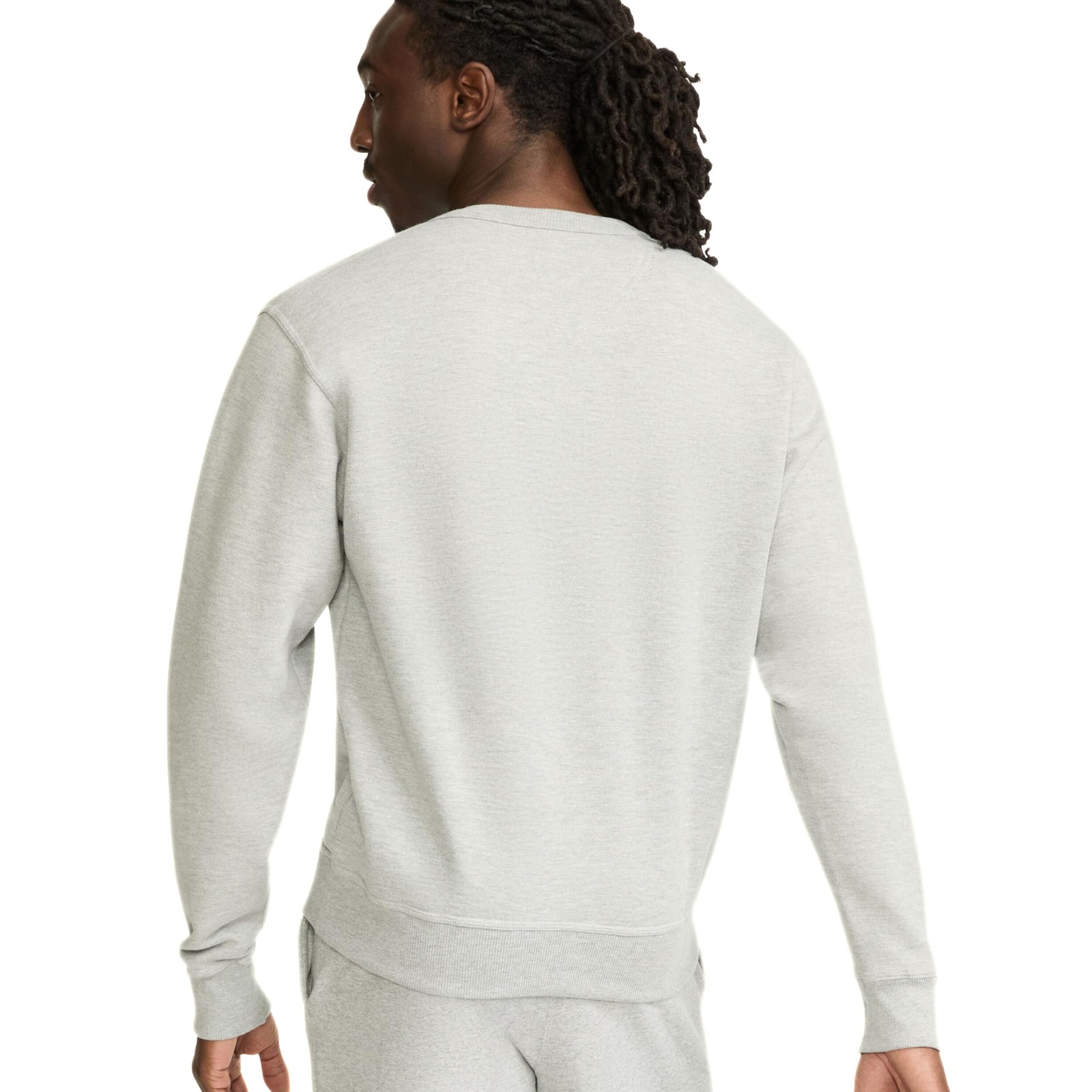Men’s Large Oxford Gray C Logo Crewneck Sweatshirt Classic Fit Powerblend Fleece