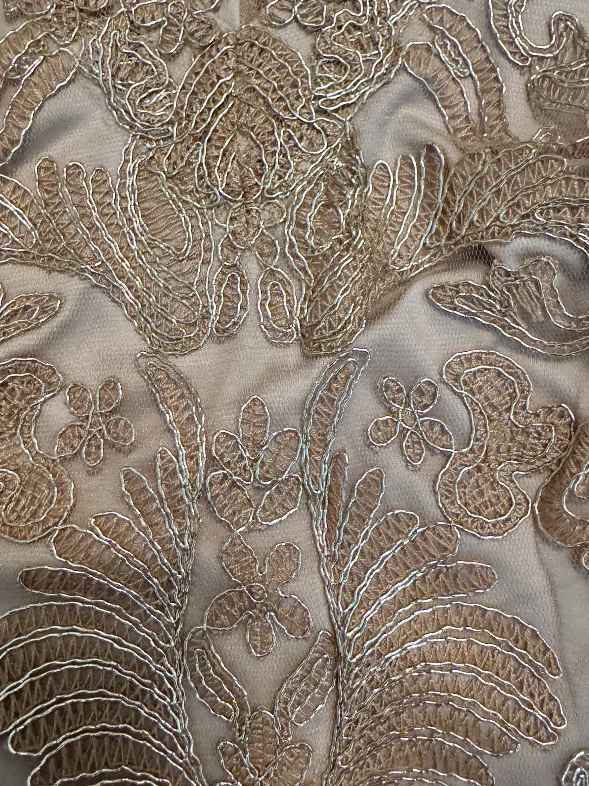 TADASHI SHOJI CORDED EMBROIDERED LACE DRESS SIZE 2