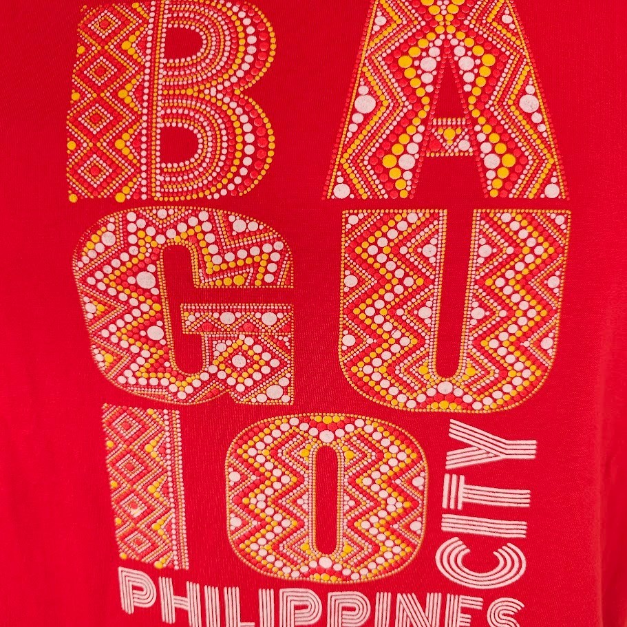 Baguio Philippines T Shirt Mens Size Medium Red Travel Destination Tee