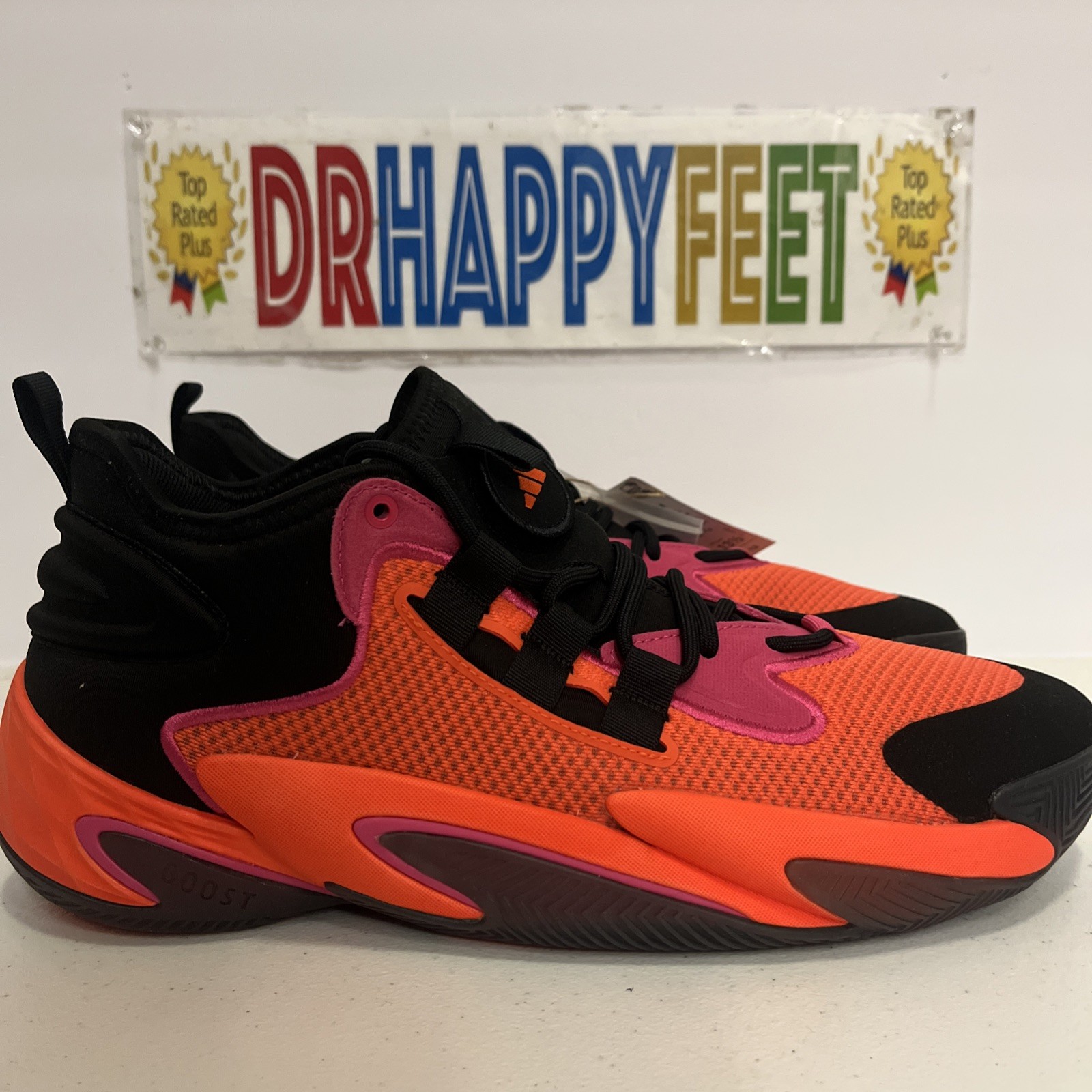 Adidas BYW Select Men’s Basketball Shoe Core Black/Impact Orange IG4936 New