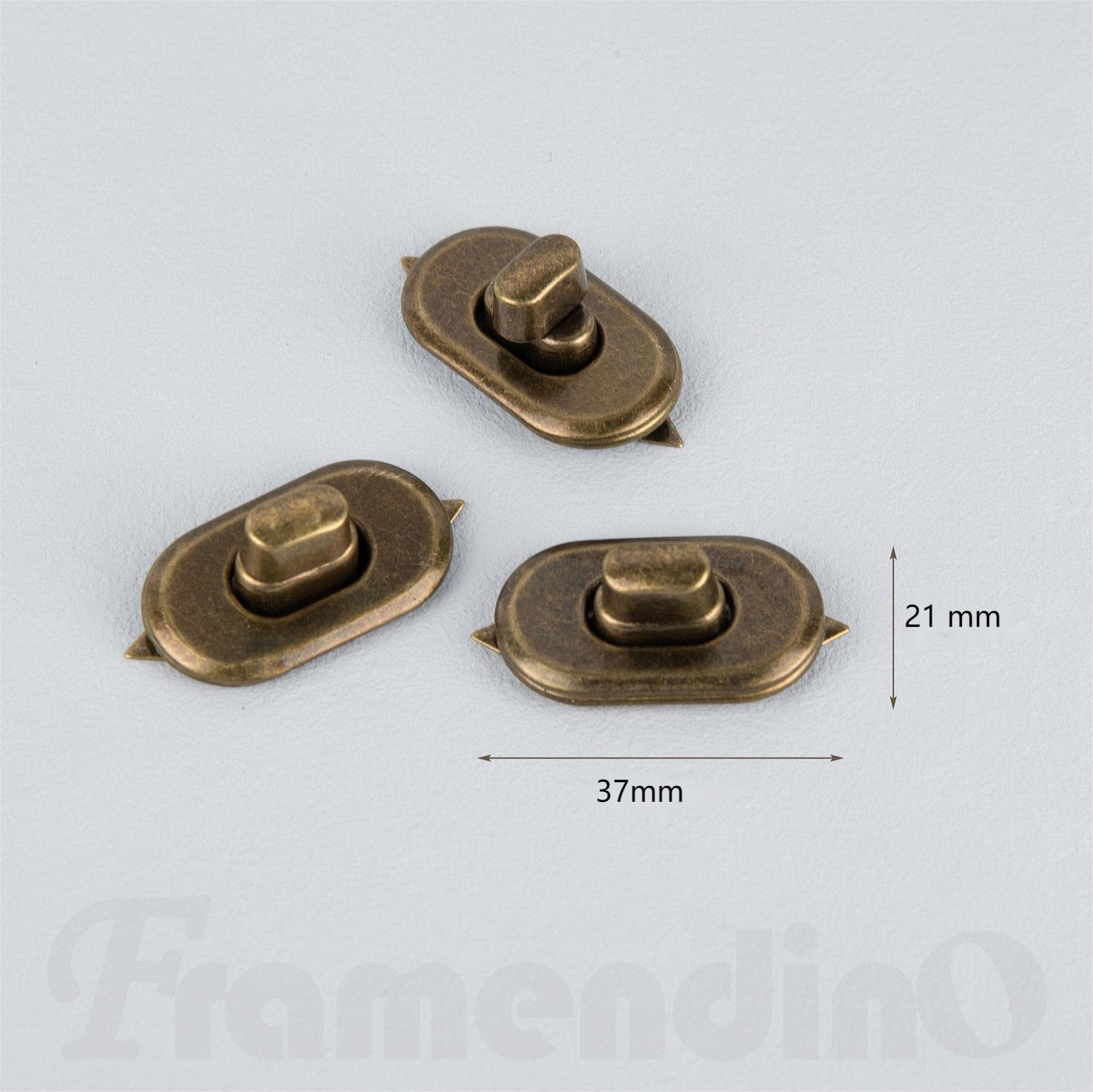 12 Pack Turn Lock Clasp Meal Bag Purse Closure Twist Lock Fasteners for Handbag