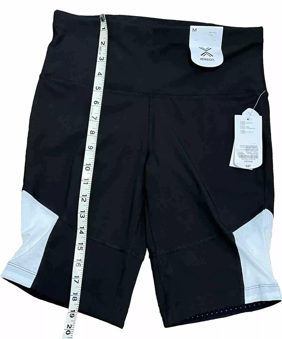Xersion Compression Yoga Shorts NWT Black Medium Quick Dry Work Out Athletic