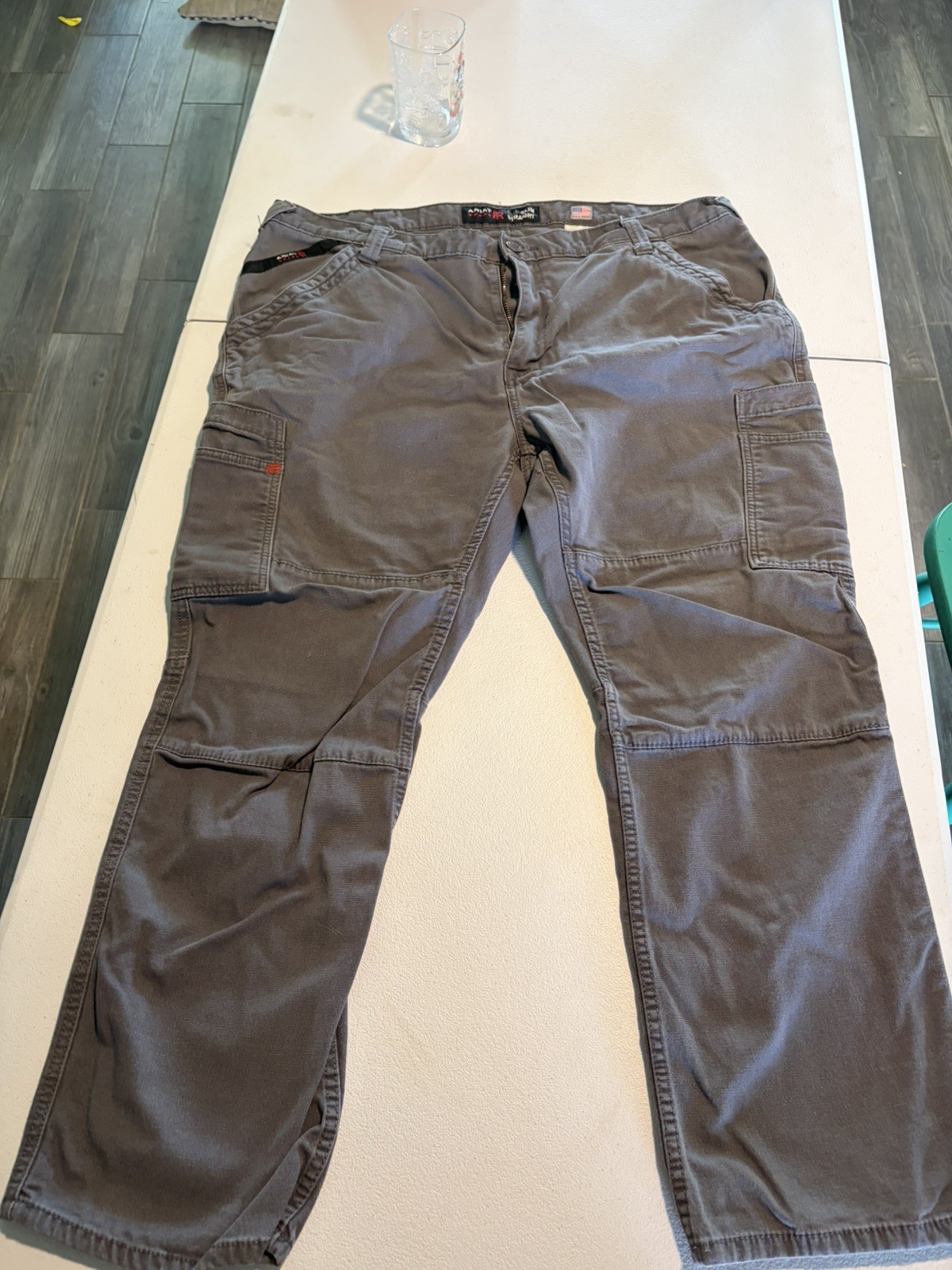 Ariat Pants Mens 42X30Gray FR Flame Resistant M5 Slim straight utility