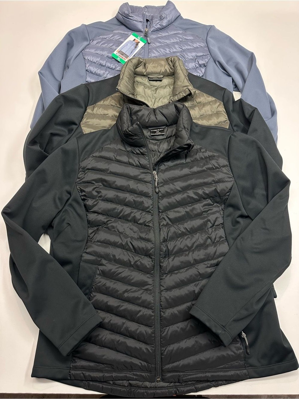 32 Degrees Women’s Softshell Quilted Hybrid Puffer 3-Piece Jacket Bundle XL