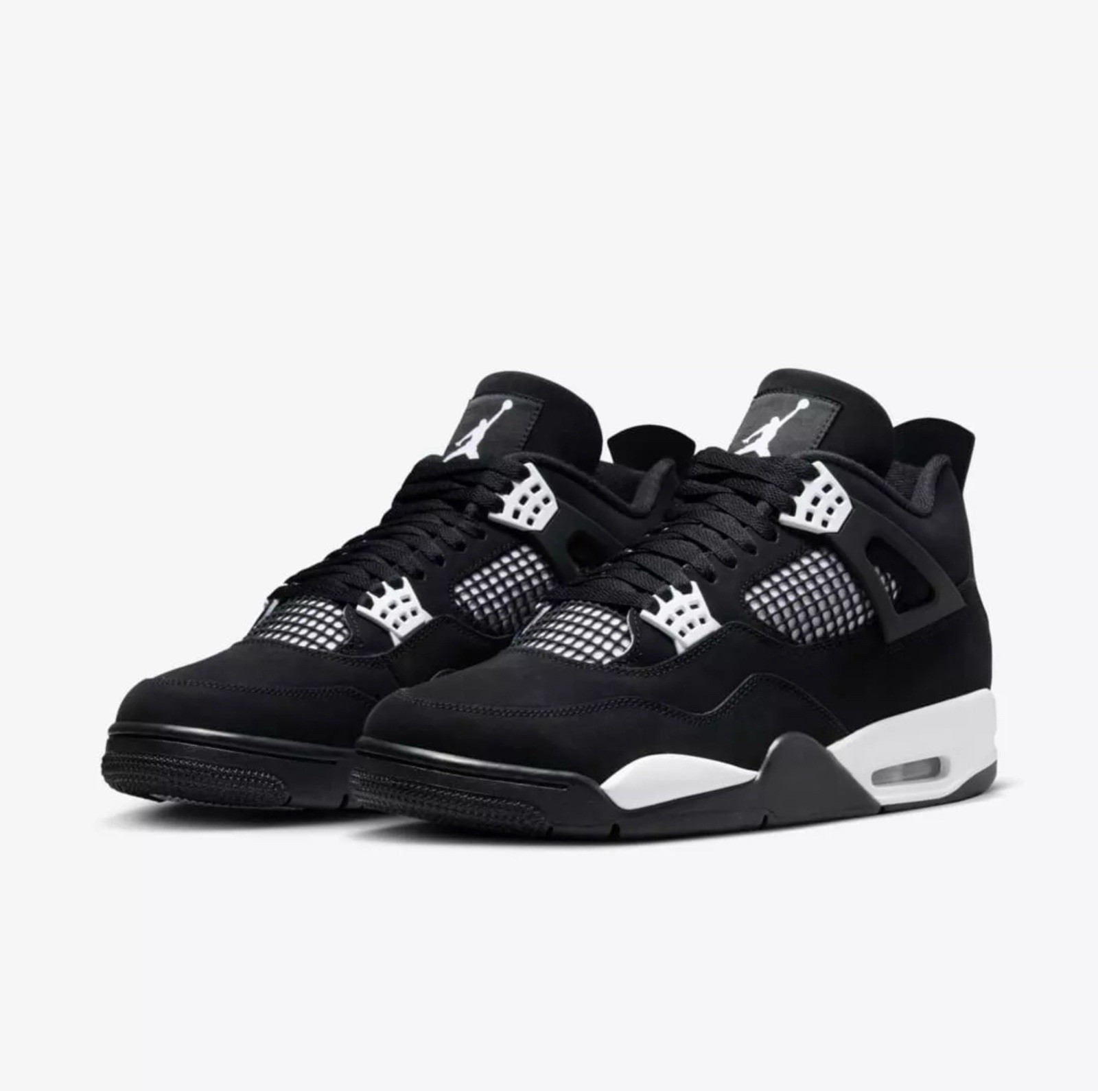 Nike Air Jordan 4 “White Thunder” Retro Men’s Mid Top Basketball Shoes Size 11
