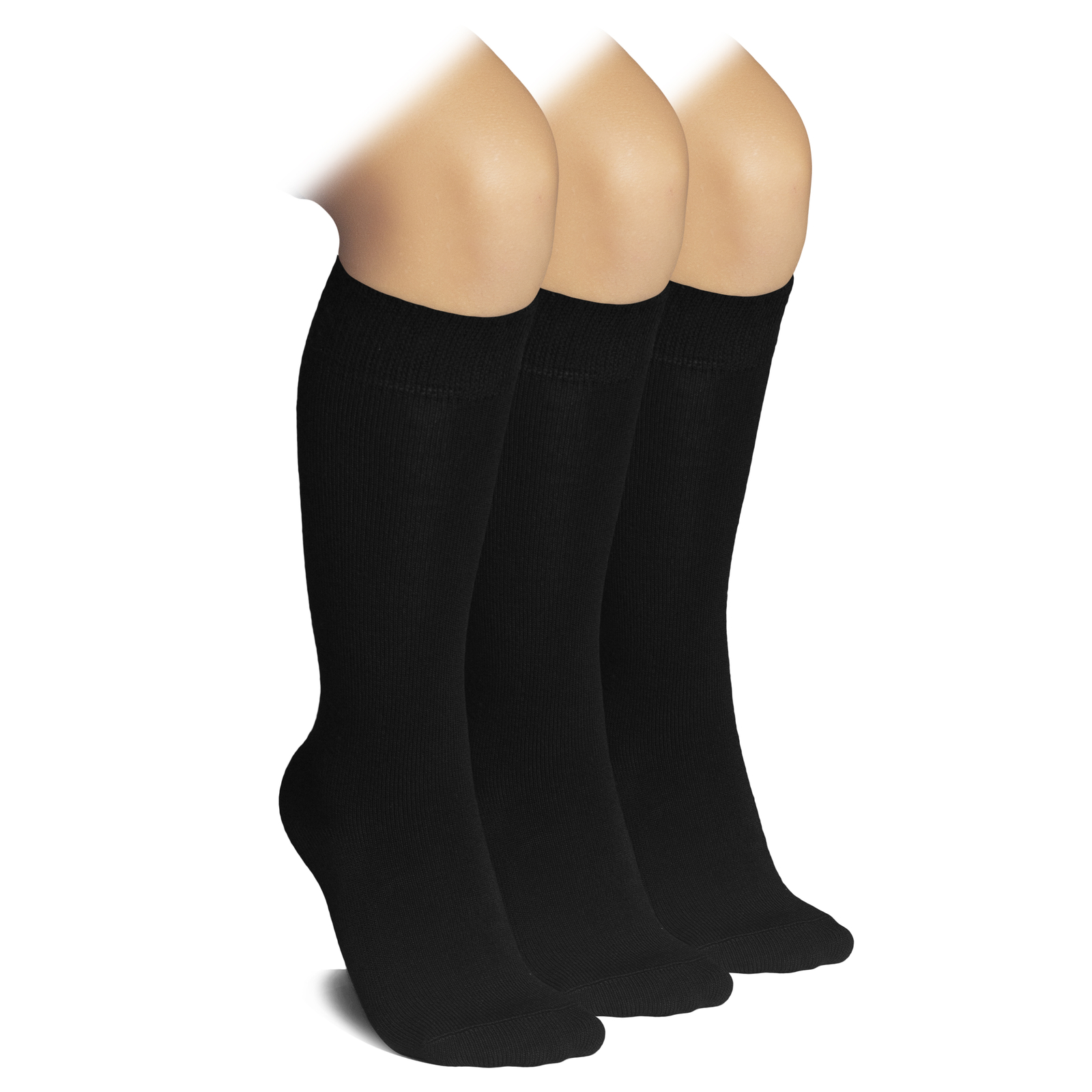 KID’S School Socks, BAMBOO, UNISEX, KNEE HIGH, MULTI SIZE, Comfort, 3 Pairs