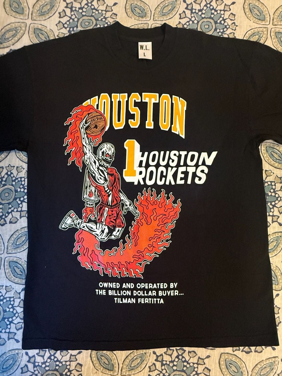 Warren Lotas Houston Rockets Tilman Fertitta T-Shirt