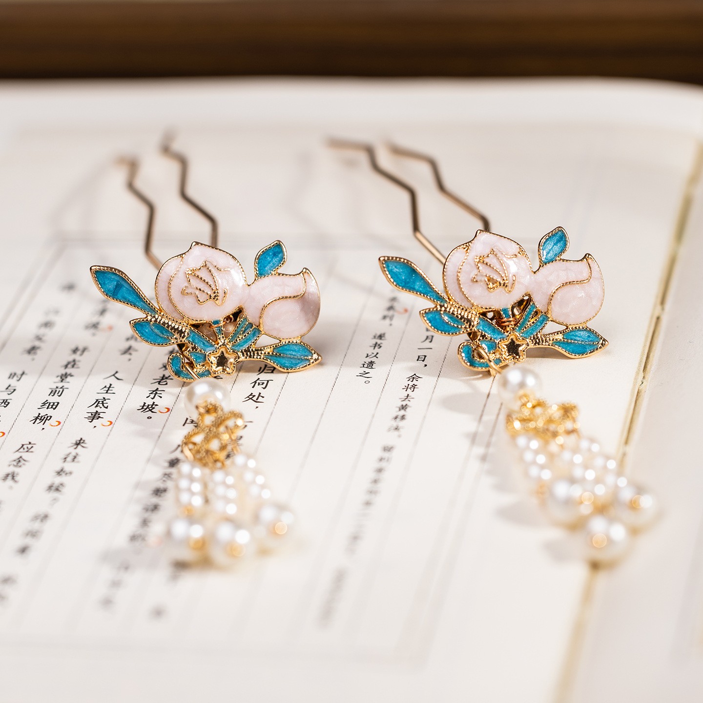 Traditional Hanfu Hairpin Tassel Side Hair Accessory Decorative Hair Stick