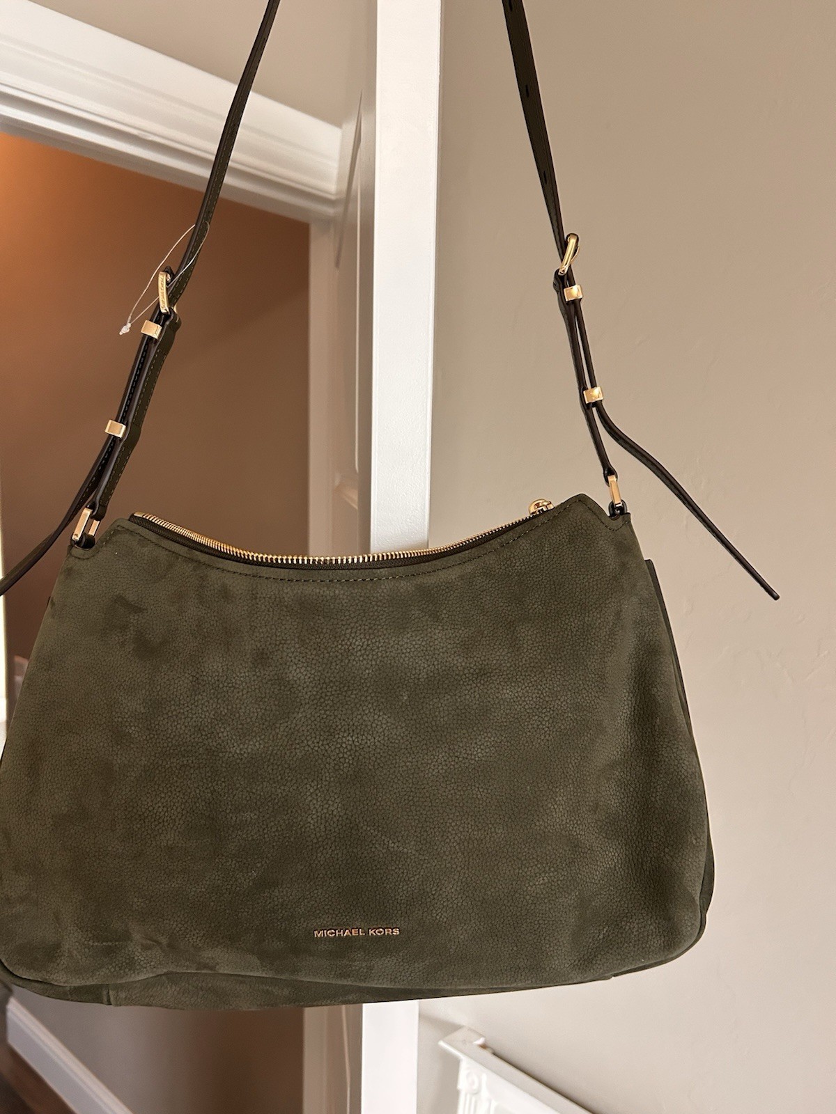 MICHAEL Michael Nolita Medium Nubuck Shoulder Bag