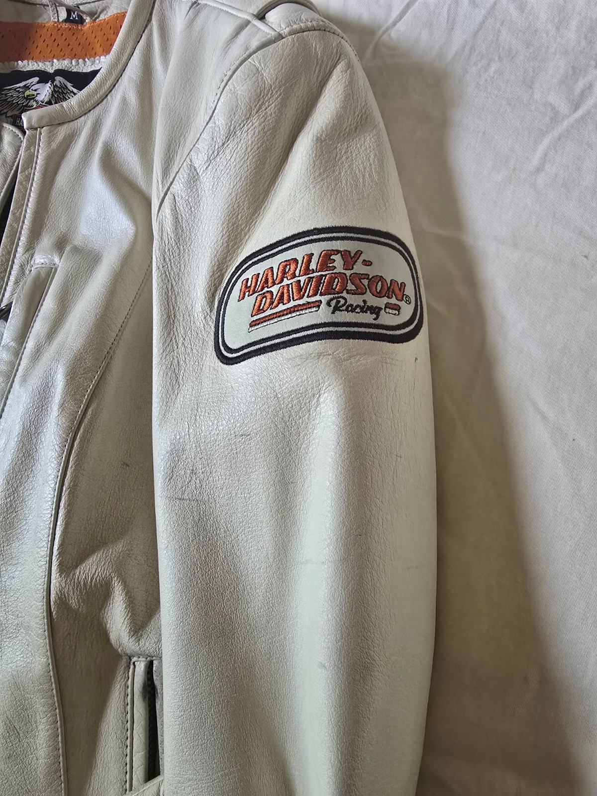 womens Harley Davidson leather jacket size medium