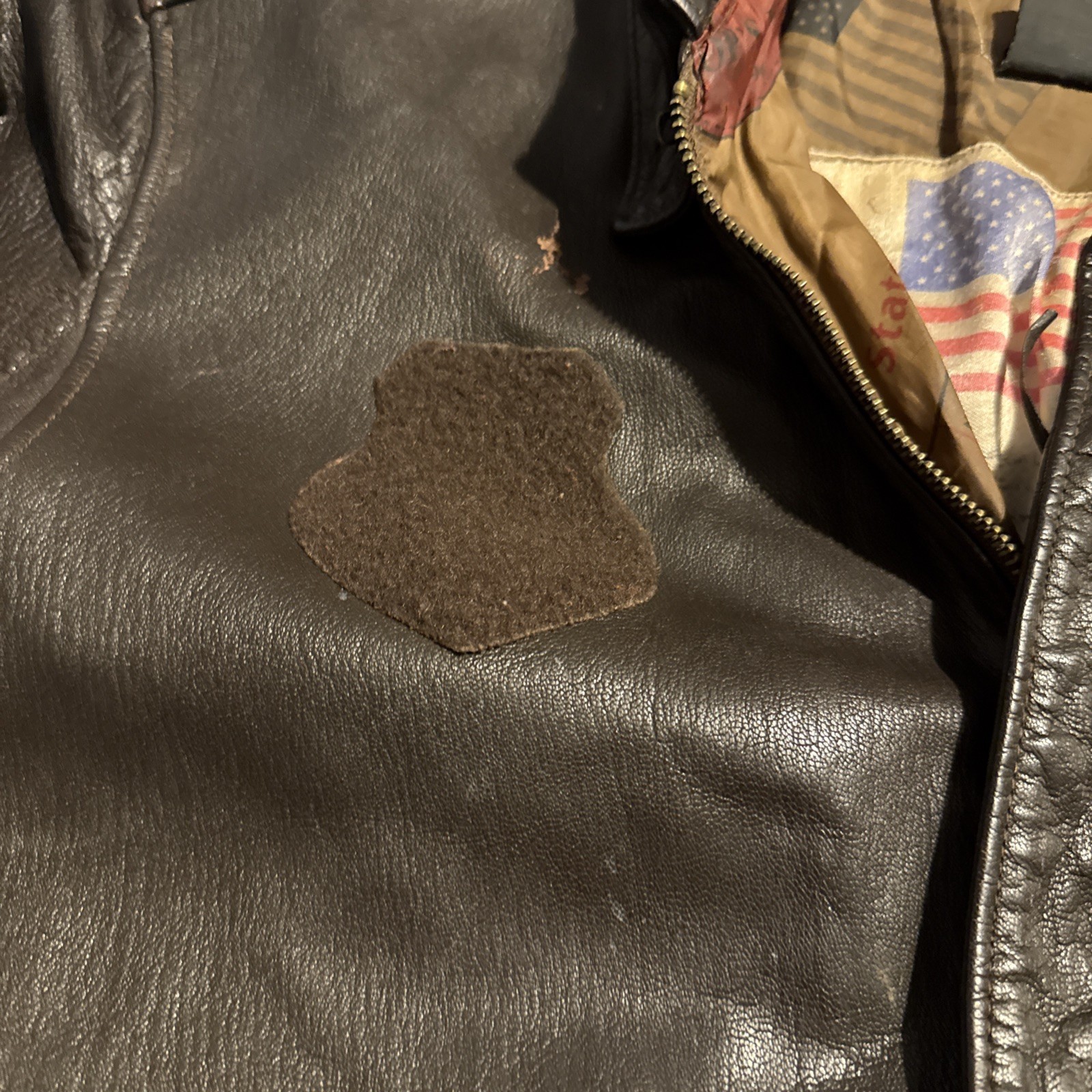 Vtg Avirex Limited Leather Bomber Military Jacket (Read Below) Lg-XL