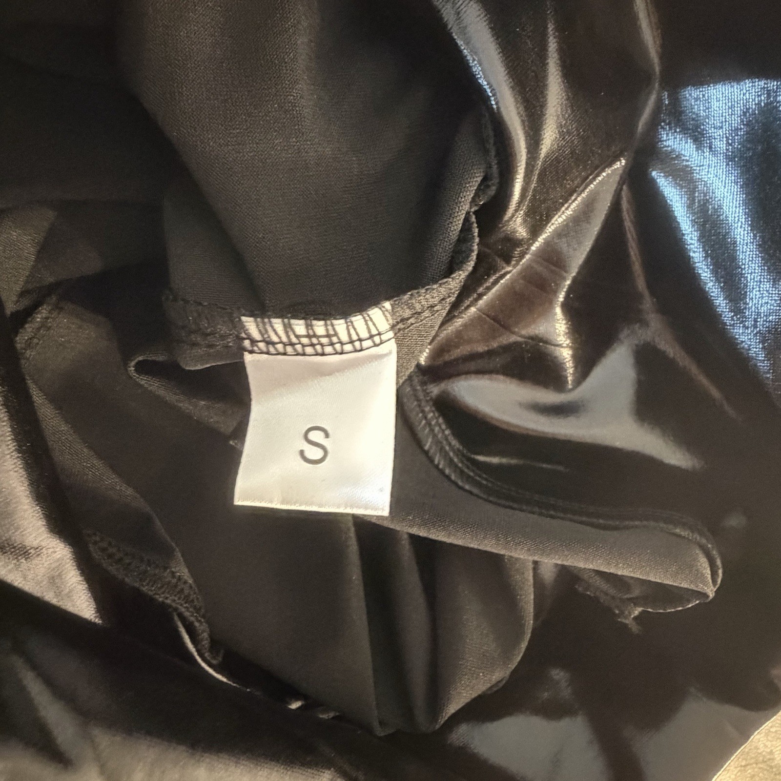 Urban Buck Black Faux Leather Leggings Women’s Small High Rise Shiny