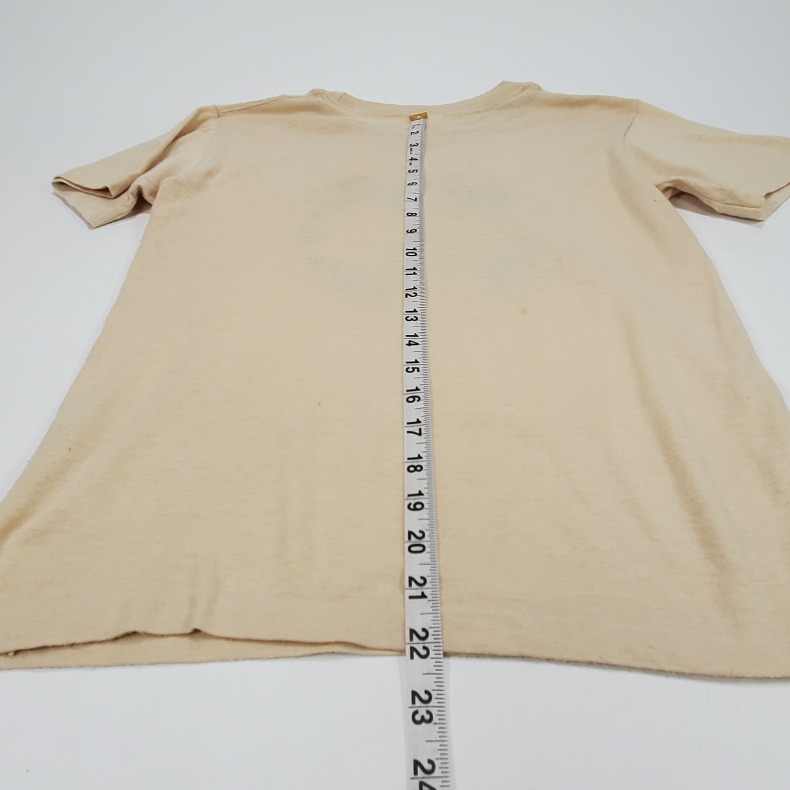Vintage 1987 Beige Stanford Syncrotron T-Shirt Single Stitch Ched Label Sz S