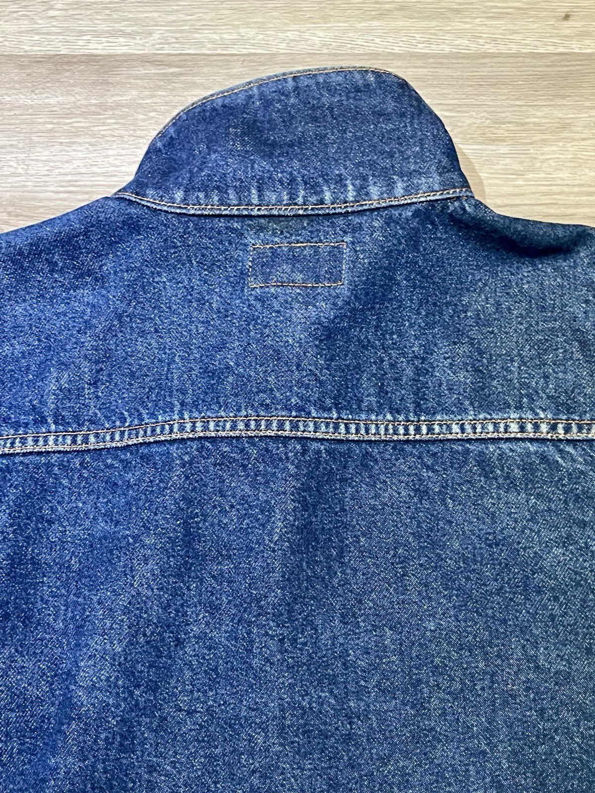 Polo Jeans Co By Ralph Lauren Vintage Denim Dark Blue Jean Trucker Jacket, MED