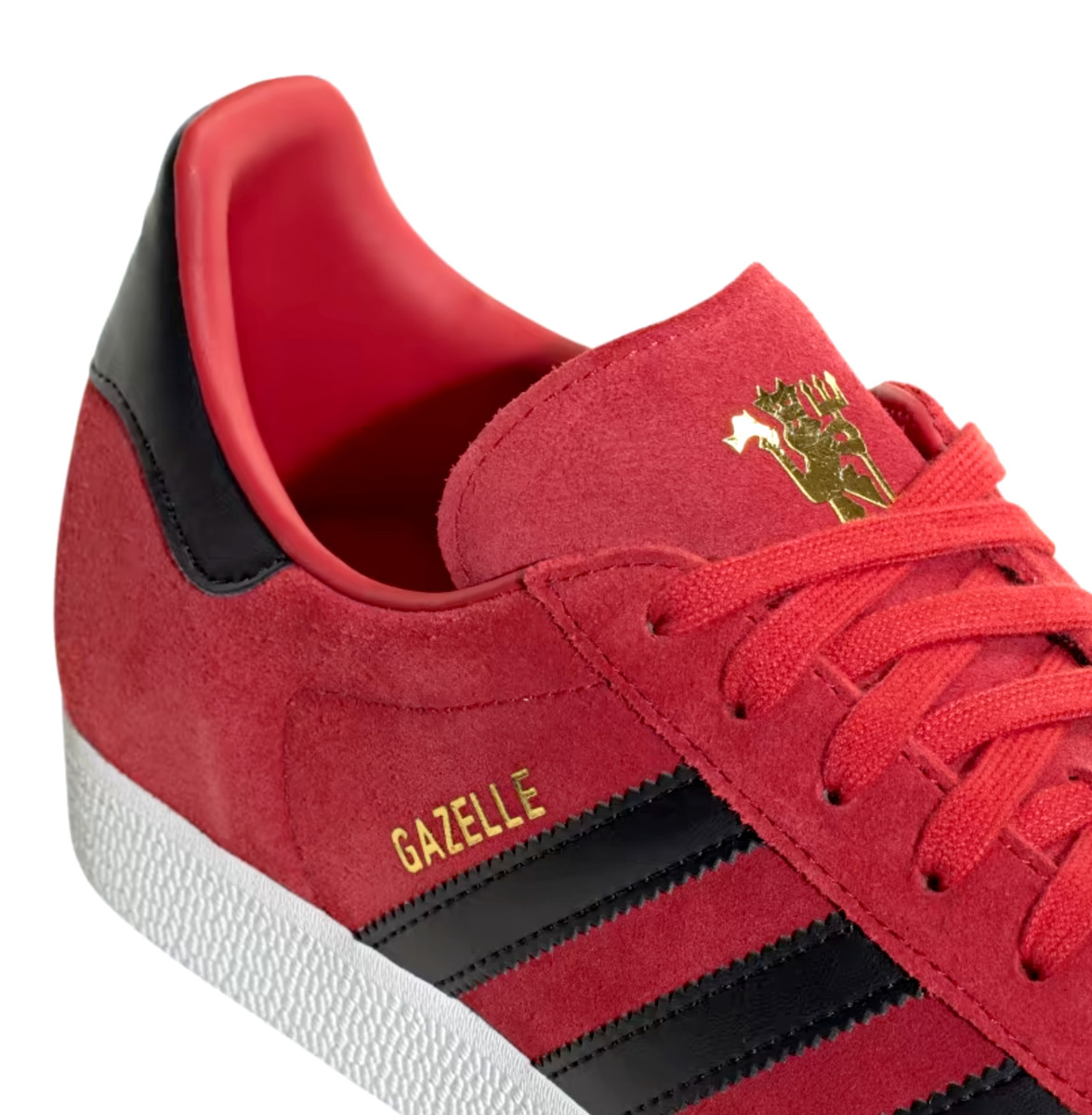 Adidas Manchester United x Gazelle Red Black Men’s Athletic Shoes IE8503