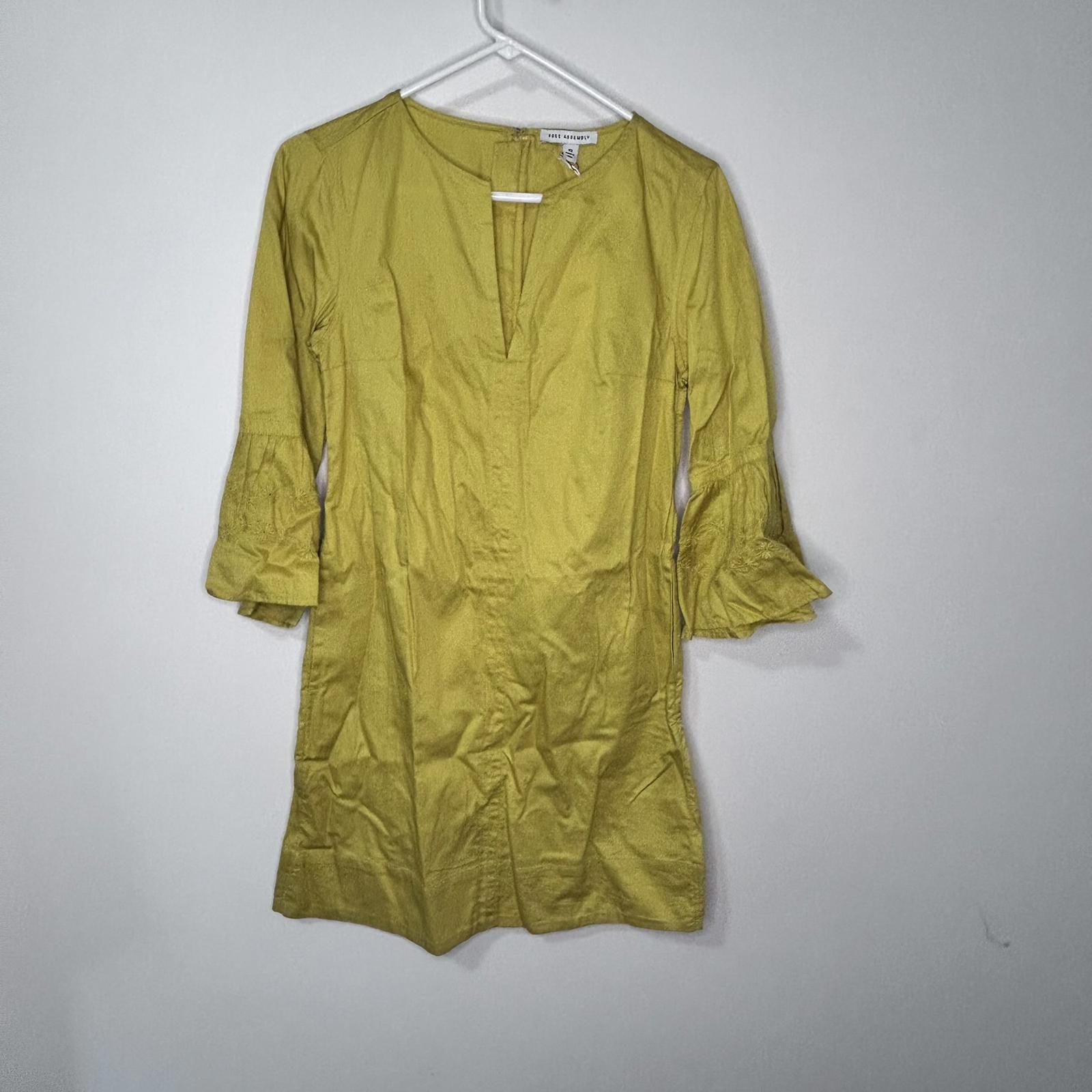 NWT Free Assembly Tunic Mustard yellow Women’s size S