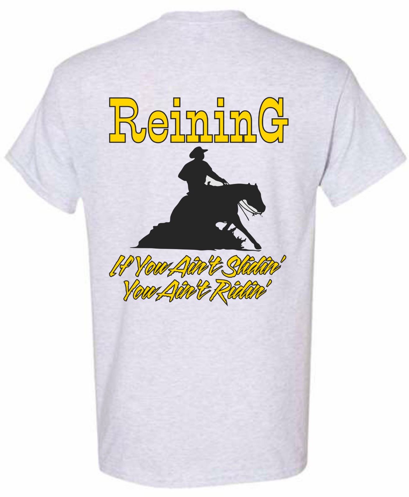 GILDAN T-SHIRT – REINING HORSE DESIGN REINING HORSE GRAPHIC QUARTER HORSE