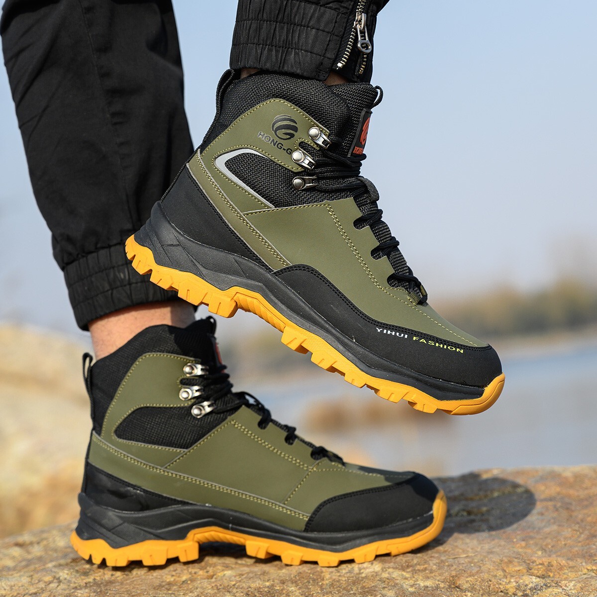 Safety Boots Men Work Indestructible Steel Toe Protective Boots Waterproof boots