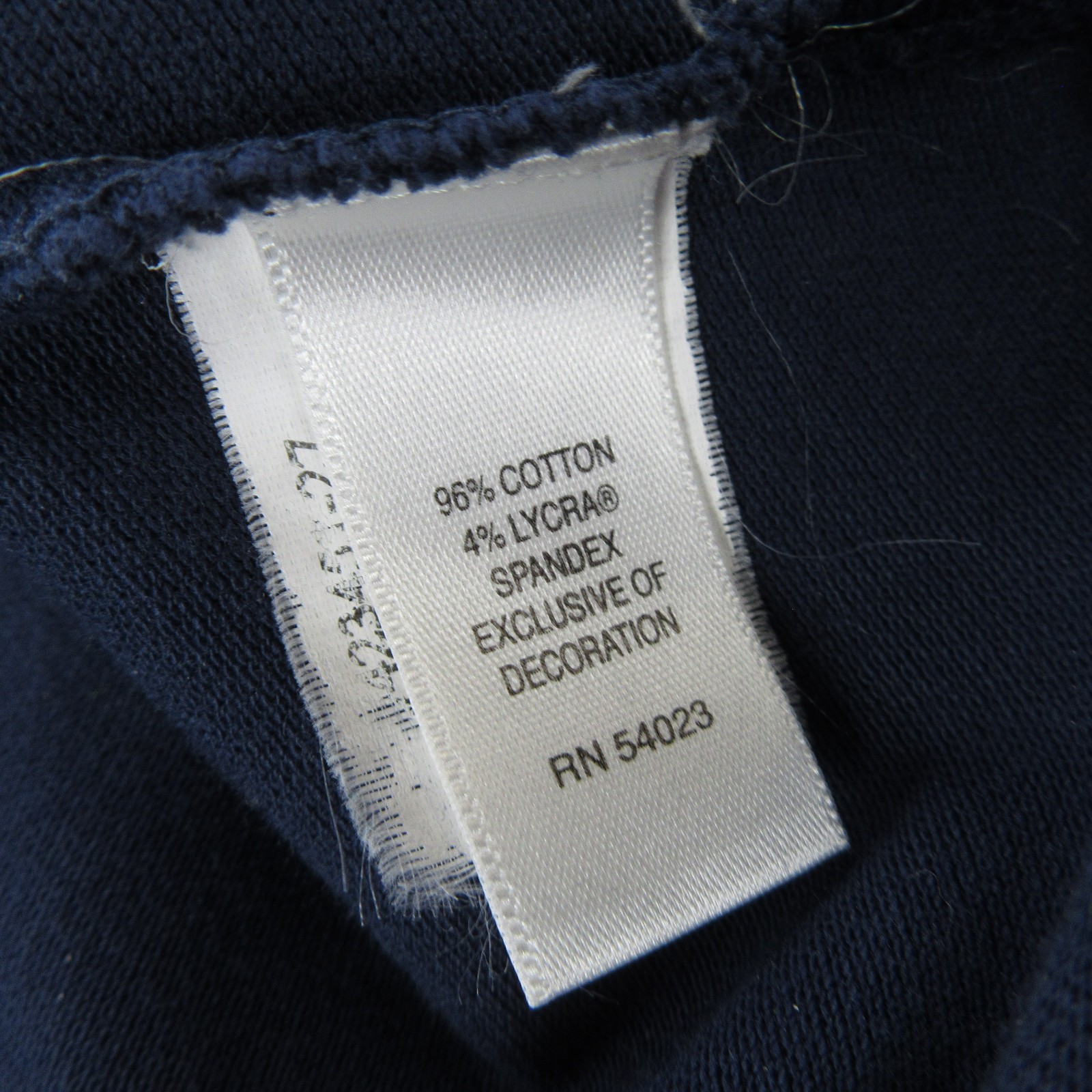 Banana Republic Shirt Mens Medium Dark Blue Stretch Polo Elephant Logo *Flaws