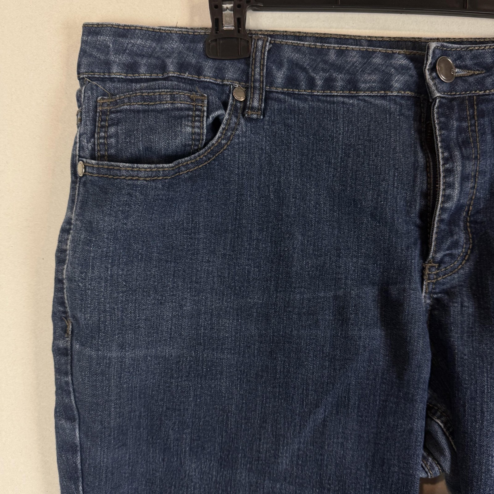 Avenue Denim Jeans Womens 20P Blue Medium Wash High Rise Straight Stretch